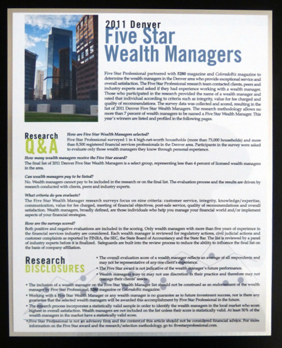 Five Star Wealth Manager